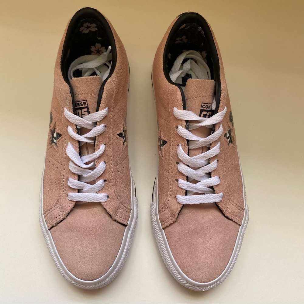 Converse One Star Pro Clay Pink Suede Skate Shoes - Picture 8 of 12
